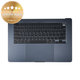 Horný rám klávesnice pre MacBook Air 15", A3114 (2024), s klávesnicou US a batériou, Midnight, 661-40269, Genuine Apple