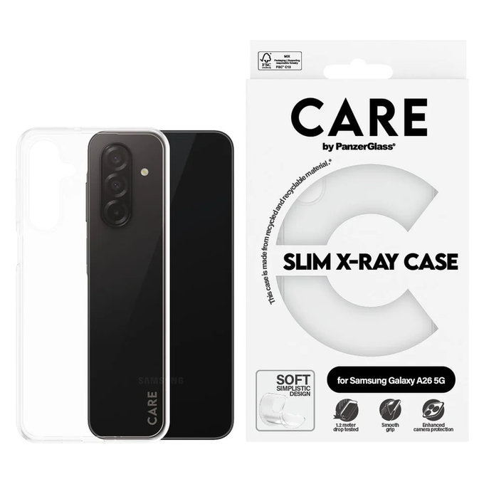 Puzdro X-Ray pre Samsung Galaxy A26 5G, Transparentná, PanzerGlass