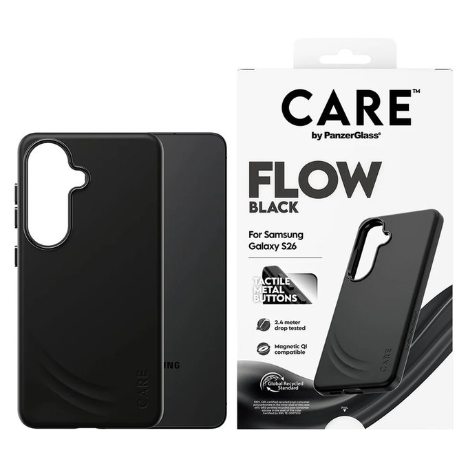 Puzdro FLOW s QI pre Samsung Galaxy S26, Čierna, PanzerGlass