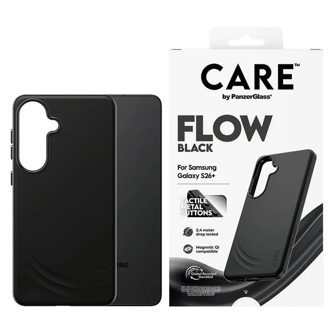 Puzdro FLOW s QI pre Samsung Galaxy S26+, Čierna, PanzerGlass