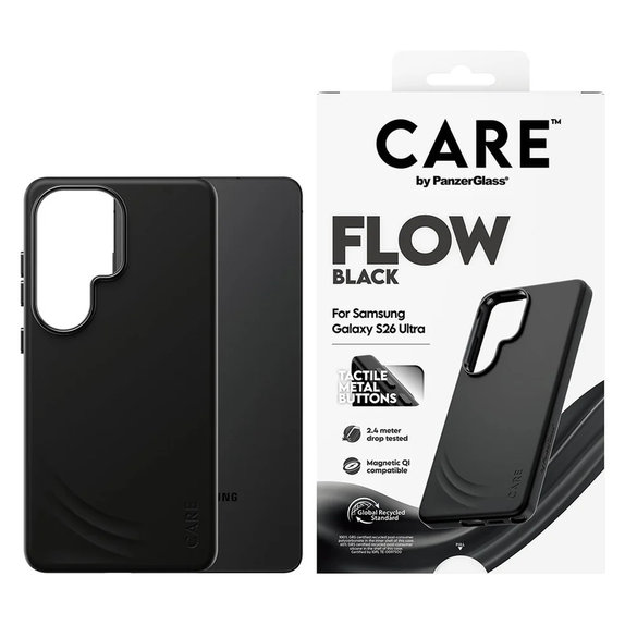Puzdro FLOW s QI pre Samsung Galaxy S26 Ultra, Čierna, PanzerGlass
