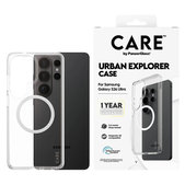 Puzdro Urban Explorer s bielym QI pre Samsung Galaxy S26 Ultra, Transparentná, PanzerGlass