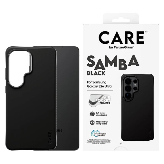 Puzdro Samba s QI pre Samsung Galaxy S26 Ultra, Čierna, PanzerGlass