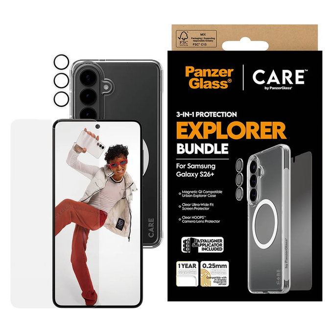 Bundle Explorer 3v1 pre Samsung Galaxy S26+, PanzerGlass