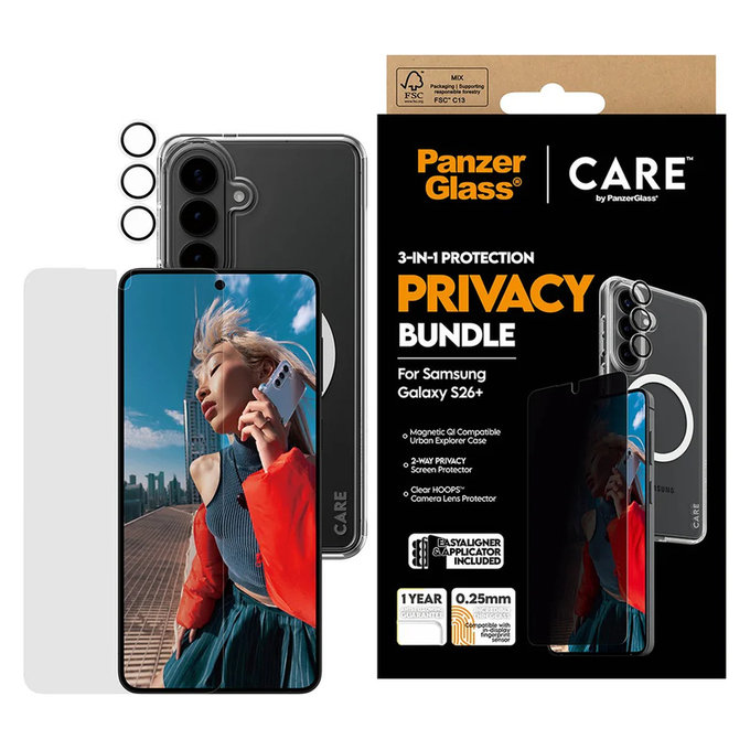 Bundle Privacy 3v1 pre Samsung Galaxy S26+, PanzerGlass