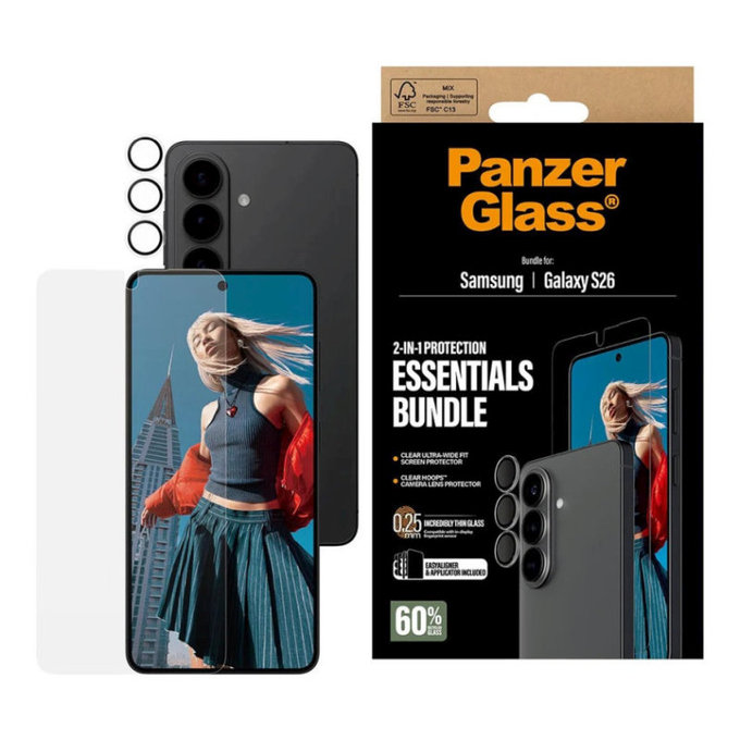 Bundle Essentials 2v1 pre Samsung S26, PanzerGlass