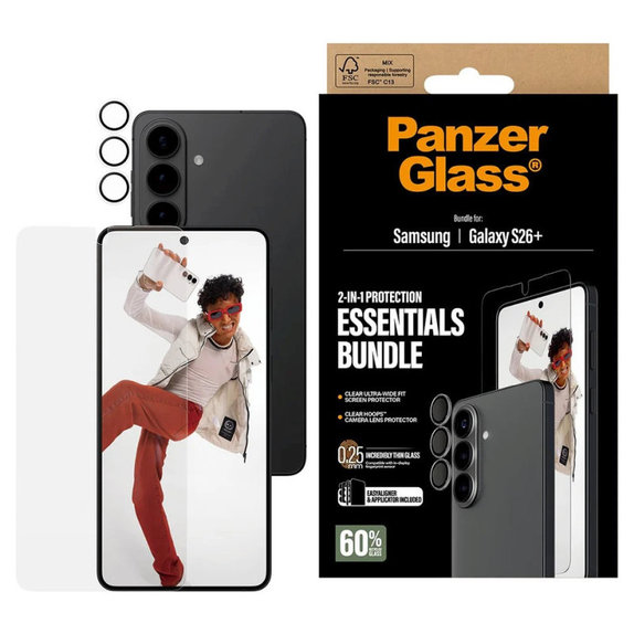 Bundle Essentials 2v1 pre Samsung S26+, PanzerGlass