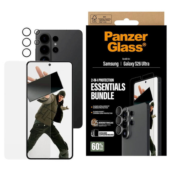 Bundle Essentials 2v1 pre Samsung S26 Ultra, PanzerGlass