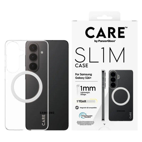 Puzdro SL1M pre Samsung Galaxy S26+, Transparentná, PanzerGlass