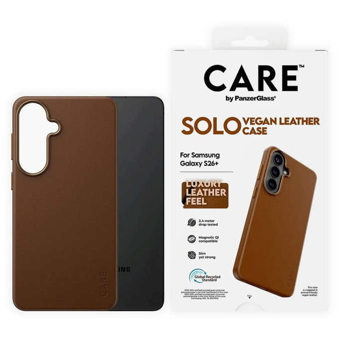 Puzdro Solo pre Samsung S26+, Hnedá, CARE