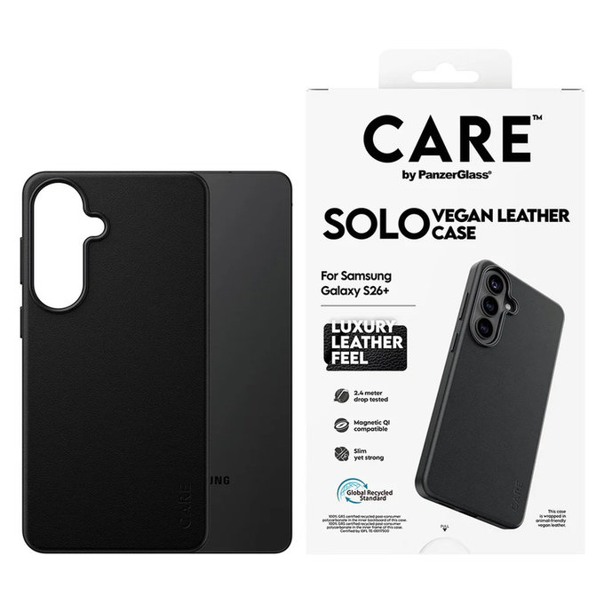 Puzdro Solo pre Samsung Galaxy S26+, Čierna, PanzerGlass