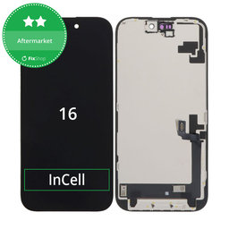 Displej In-Cell HD+ pre iPhone 16, Dotykové sklo s rámom