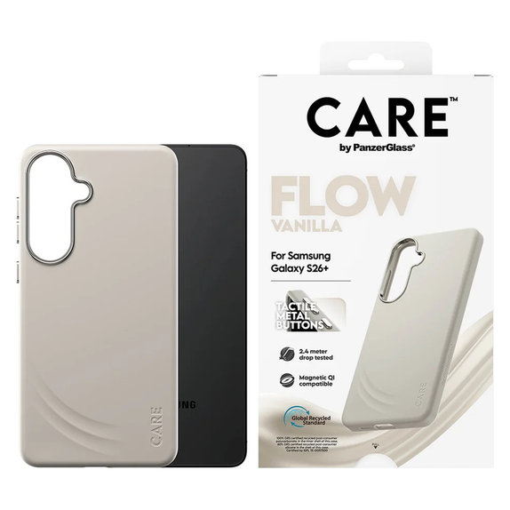 Puzdro FLOW s QI pre Samsung Galaxy S26+, Vanilla, PanzerGlass