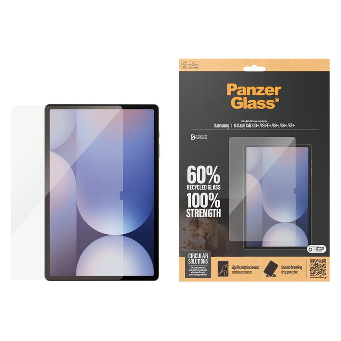 Tvrdené sklo UWF pre Samsung Galaxy Tab S7+/S8+/S9+/S9 FE+/S10+, Číra, PanzerGlass