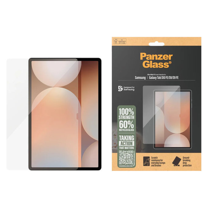 Tvrdené sklo UWF pre Samsung Galaxy Tab S10 FE/S9/S9 FE, Číra, PanzerGlass