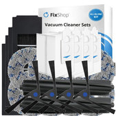 Sada náhradných dielov pre Ecovacs Deebot X2 Omni (2x Hlavná kefa, 4x Filter, 4x Bočná kefa, 8x Mopovacia utierka, 4x Prachové vrecko)