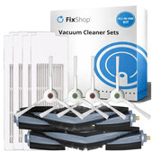 Sada náhradných dielov pre Ecovacs T20, T20 Max, T20 Pro (2x Hlavná kefa, 4x Filter, 4x Bočná kefa - Biela)