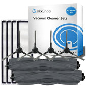 Sada náhradných dielov pre Xiaomi Dreame D9 Max Gen2, D10s, D10s Pro (2x Hlavná kefa, 4x Filter, 4x Bočná kefa - čierna)
