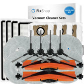 Sada náhradných dielov pre Xiaomi Mi Robot Vacuum S20+, S10+, X20+, X10+ (2x Hlavná kefa, 4x Filter, 4x Bočná kefa - čierna, 8x Mopovacia utierka, 4x Prachové vrecko)