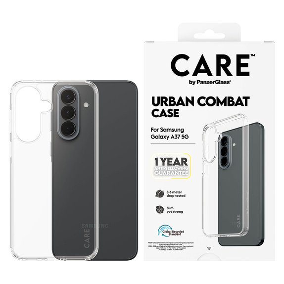Puzdro Urban Combat pre Samsung Galaxy A37, Transparentná, PanzerGlass