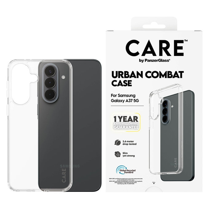Puzdro Urban Combat pre Samsung Galaxy A37, Transparentná, PanzerGlass