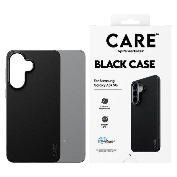 Puzdro TPU pre Samsung Galaxy A57, Čierna, PanzerGlass
