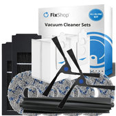 Sada náhradných dielov pre Ecovacs Deebot X2 Omni (1x Hlavná kefa, 2x Filter, 2x Bočná kefa, 4x Mopovacia utierka, 2x Prachové vrecko)