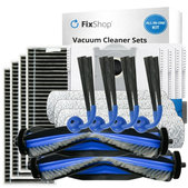 Sada náhradných dielov pre Ecovacs Deebot X9 Pro Omni (2x Hlavná kefa, 4x Filter, 4x Bočná kefa, 4x Mopovacia utierka, 4x Prachové vrecko)