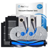 Sada náhradných dielov pre Ecovacs Deebot T30C Omni (1x Hlavná kefa, 2x Filter, 2x Bočná kefa, 4x Mopovacia utierka, 2x Prachové vrecko)