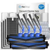 Sada náhradných dielov pre Ecovacs T80 Omni, T80 (2x Hlavná kefa, 4x Filter, 4x Bočná kefa, 4x Mopovacia utierka, 4x Prachové vrecko)