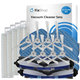 Sada náhradných dielov pre Rowenta Explorer s60 (2x Hlavná kefa, 4x Filter, 8x Bočná kefa, 4x Mopovacia utierka)