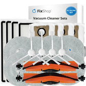 Sada náhradných dielov pre Xiaomi Mi Robot Vacuum S20+, S10+, X20+, X10+ (2x Hlavná kefa, 4x Filter, 4x Bočná kefa - Biela, 8x Mopovacia utierka, 4x Prachové vrecko)