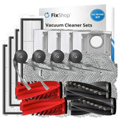 Sada náhradných dielov pre Xiaomi Roborock Qrevo, Qrevo Curv, Qrevo Edge, Qrevo 5AE (2x Hlavná kefa, 4x Filter, 4x Bočná kefa, 8x Mopovacia utierka, 4x Prachové vrecko)
