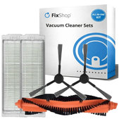 Sada náhradných dielov pre Xiaomi Viomi V2, V2 Pro, V3, SE, Mi Robot Vacuum Mop Pro (P), 2S (1x Hlavná kefa, 2x Filter, 2x Bočná kefa)