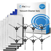 Sada náhradných dielov pre Xiaomi Robot Vacuum E5 (4x Filter, 8x Bočná kefa)