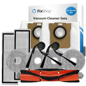 Sada náhradných dielov pre Xiaomi Robot Vacuum 5, 5 Pro (1x Hlavná kefa, 2x Filter, 2x Bočná kefa, 4x Mopovacia utierka, 2x Prachové vrecko)