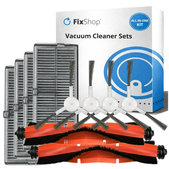 Sada náhradných dielov pre Xiaomi Robot Vacuum H40 - Standard set XL (2x Hlavná kefa, 4x Filter, 4x Bočná kefa)