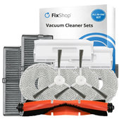 Sada náhradných dielov pre Xiaomi Robot Vacuum H40 - Complete set (1x Hlavná kefa, 2x Filter, 2x Bočná kefa, 4x Mopovacia utierka, 2x Prachové vrecko)