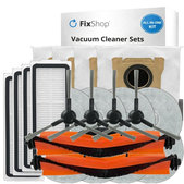 Sada náhradných dielov pre Xiaomi Robot Vacuum X20 Max, X20 Pro (2x Hlavná kefa, 4x Filter, 4x Bočná kefa, 8x Mopovacia utierka, 4x Prachové vrecko)