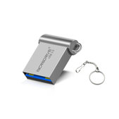 Kovový USB kľúč 64 GB, USB 3.0, strieborný