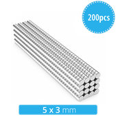 Neodymový valcový magnet N35, 5 x 3mm, 200ks