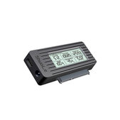 USB-C / USB 3.0 na SATA adaptér pre HDD/SSD s displejom, 12V/3A EU