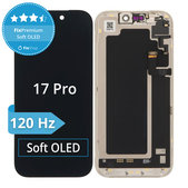 Displej Soft OLED 120Hz pre iPhone 17 Pro - Dotykové sklo + Rám, DIAGNOSTIC