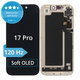 Displej Soft OLED 120Hz pre iPhone 17 Pro - Dotykové sklo + Rám, DIAGNOSTIC