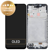 Displej pre Samsung A16 4G, Black, Dotykové sklo s rámom, GH82-36253A, Genuine Service Pack