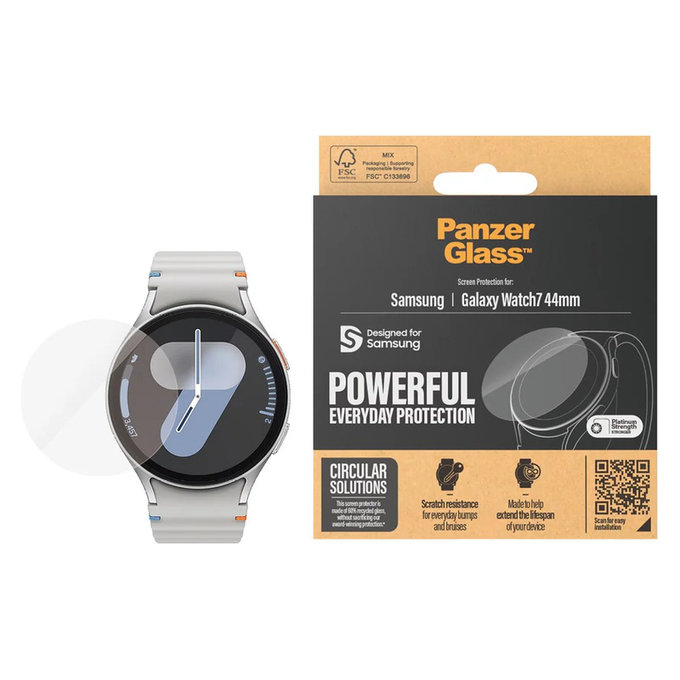 Tvrdené sklo UWF pre Samsung Galaxy Watch7 44 mm, Číra, PanzerGlass