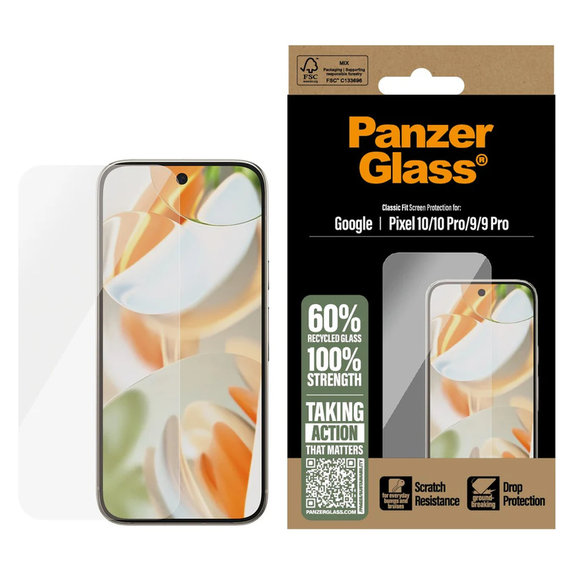 Tvrdené sklo pre Google Pixel 10/10 Pro/9/9 Pro, Číra, PanzerGlass
