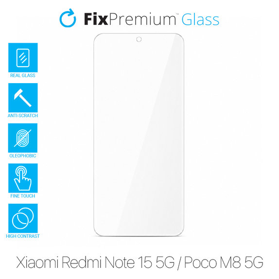 FixPremium Glass - Tvrdené Sklo pre Xiaomi Redmi Note 15 5G, Poco M8 5G