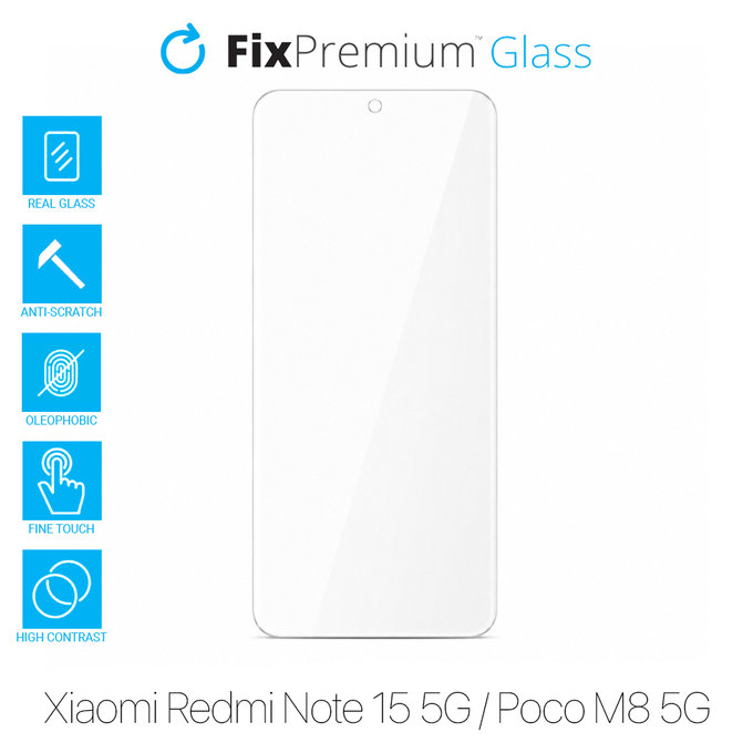 FixPremium Glass - Tvrdené Sklo pre Xiaomi Redmi Note 15 5G, Poco M8 5G