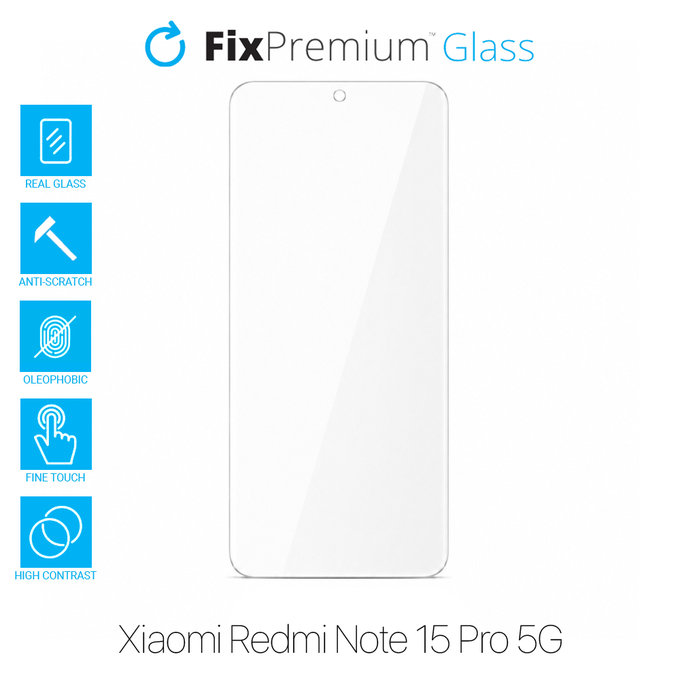 FixPremium Glass - Tvrdené Sklo pre Xiaomi Redmi Note 15 Pro 5G
